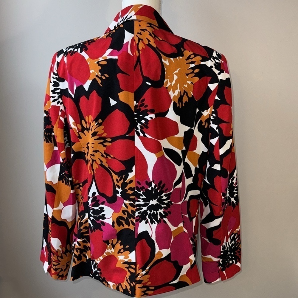 Worthington Blazer Vintage Colorful Floral Single Breasted Lightweight Size XL - Picture 4 of 9